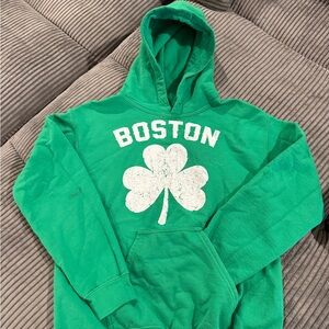 Boston Shamrock Hoodie with official Boston Celtics Socks